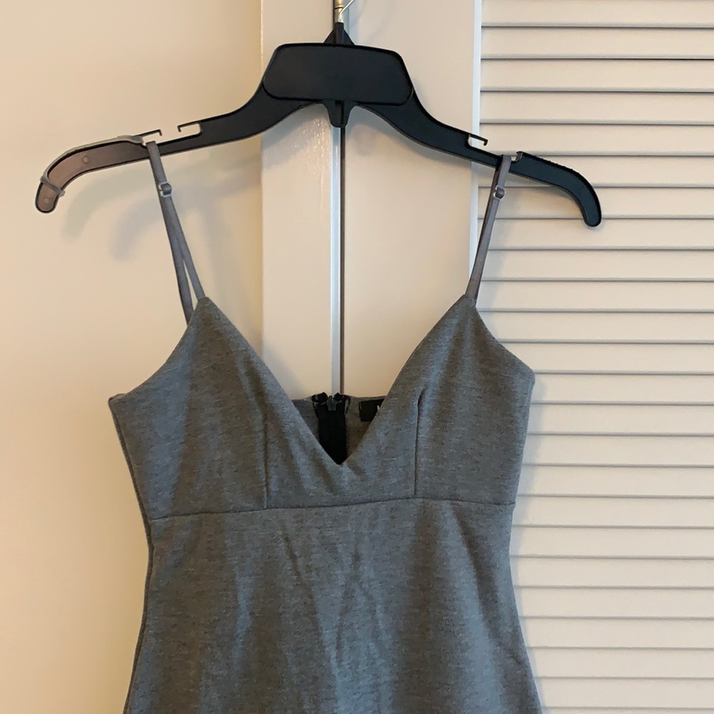 Grey Missguided adjustable strap pencil dress